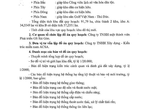 Quyết định phê duyệt đồ án quy hoạch chi tiết khu đô thị (Quy hoạch phân khu) tỷ lệ 1/2000 khu đô thị Long Bình, Quận 9